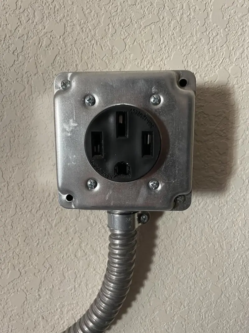 NEMA 14-50 outlet installed for Electrical Panel Upgrade in Jackson